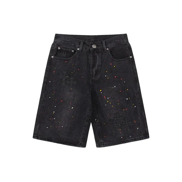 Unbranded Shorts Denim with Cross Appliqué product detail image 2