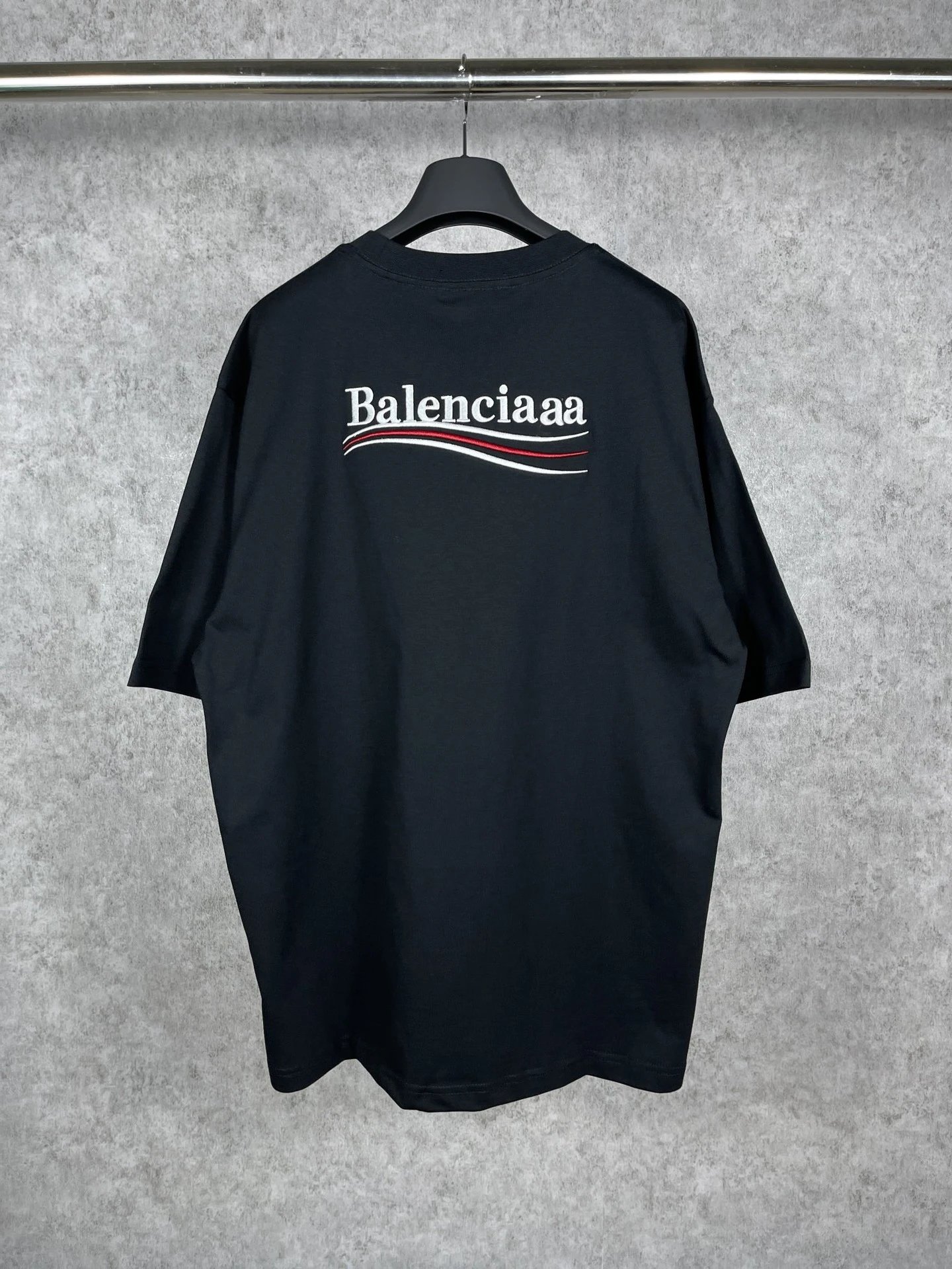 Balenciaga Logo Wave T-Shirt Khaki - 6