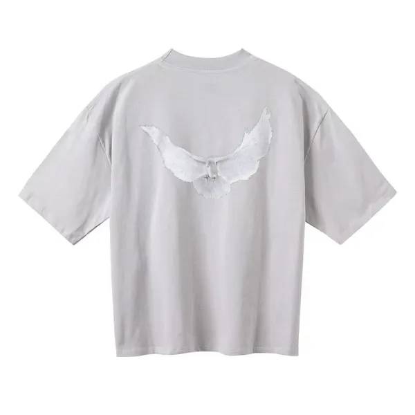 Off-White Dove Embroidered Oversized T-Shirt White - 1