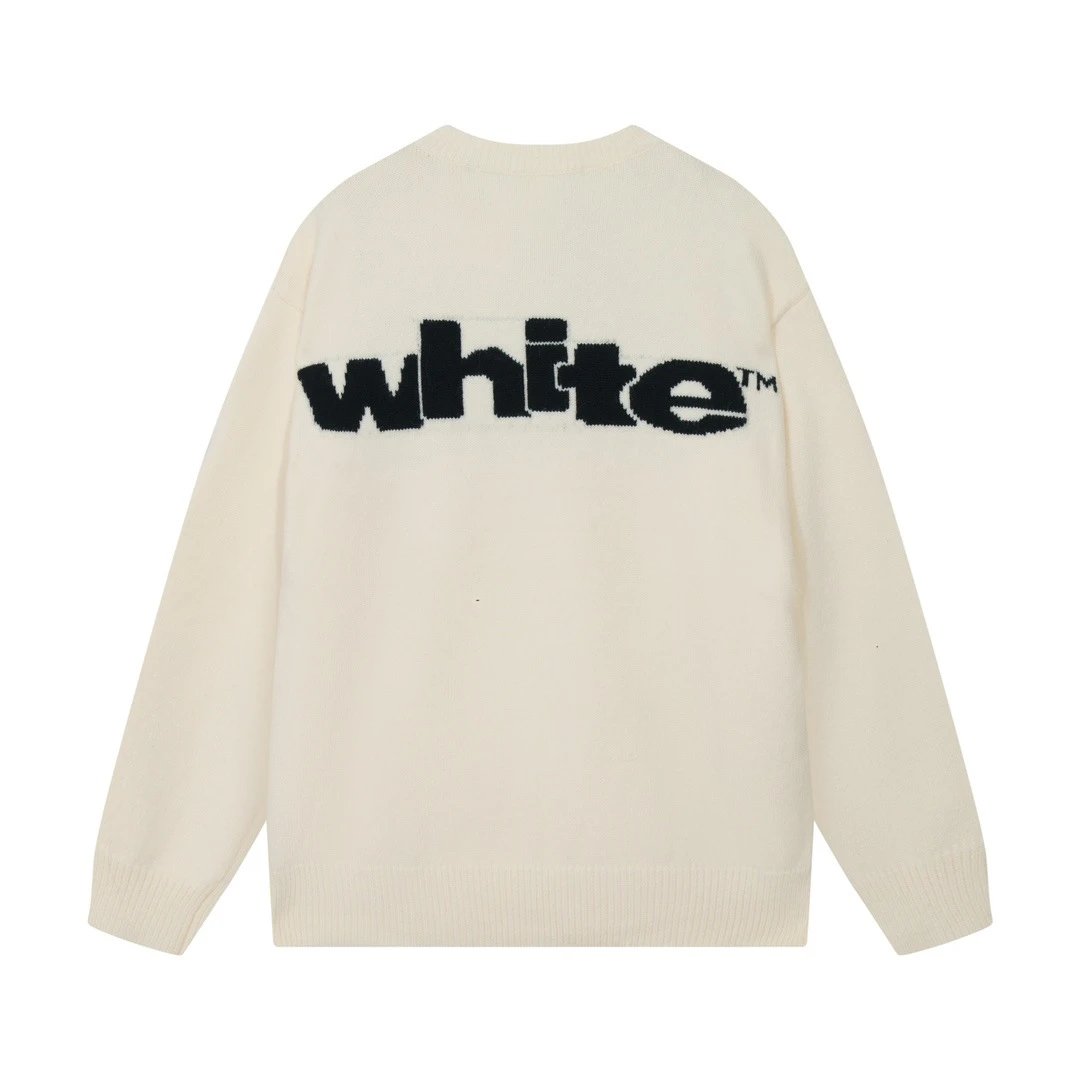 Off-White Wool Sweater Knit photo 5