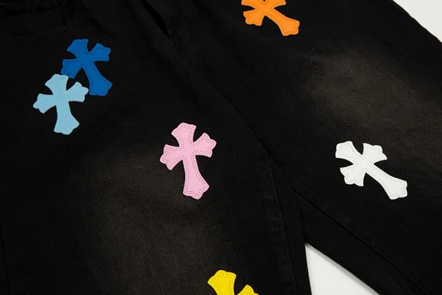 Unbranded Shorts Denim with Cross Appliqué product detail image 37