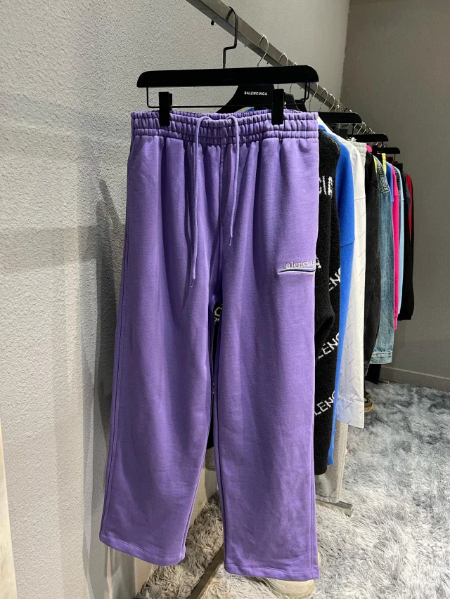 Unbranded Trousers Drawstring wide-leg with embroidered stripe detail product detail image 7