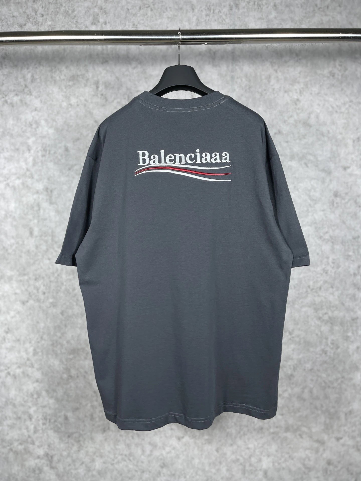 Balenciaga Logo Wave T-Shirt Khaki - 13
