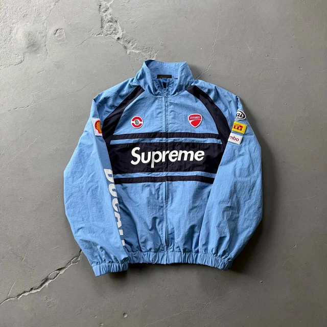 Supreme Jackets Zip-Up Football Track Jacket product detail image 15