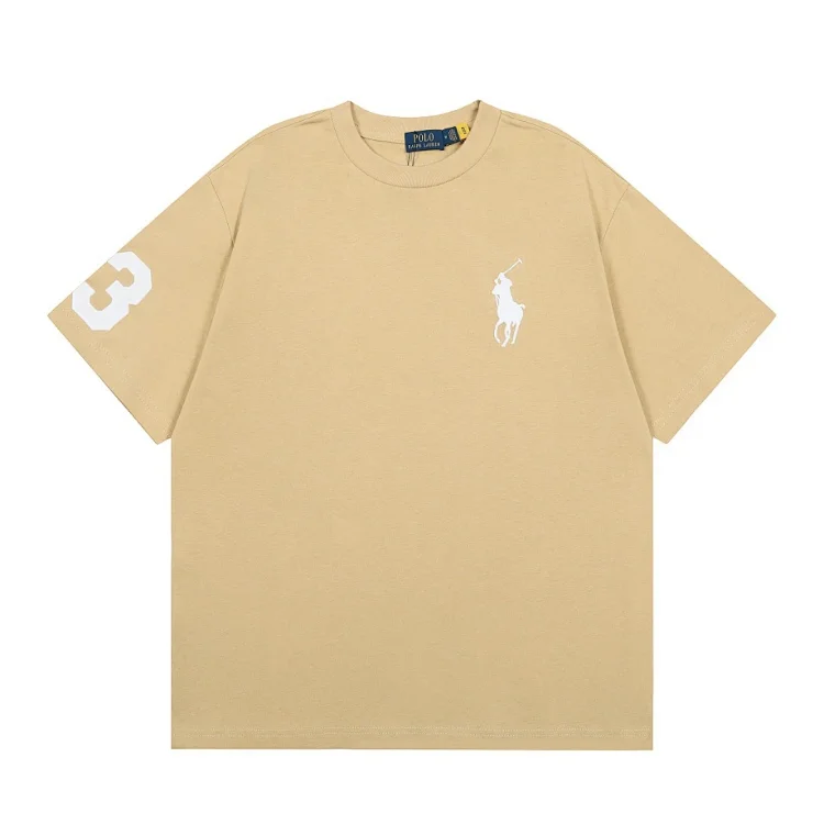 Paul marque short sleeve solid color round neck casual half sleeve versatile style for men and women(pic3) Paul marque short sleeve solid color round neck casual half sleeve versatile style for men and women