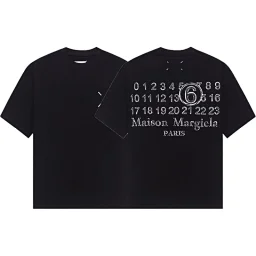 thumbnail for Summer loose letter MM6 embroidery patch print for men and women couples