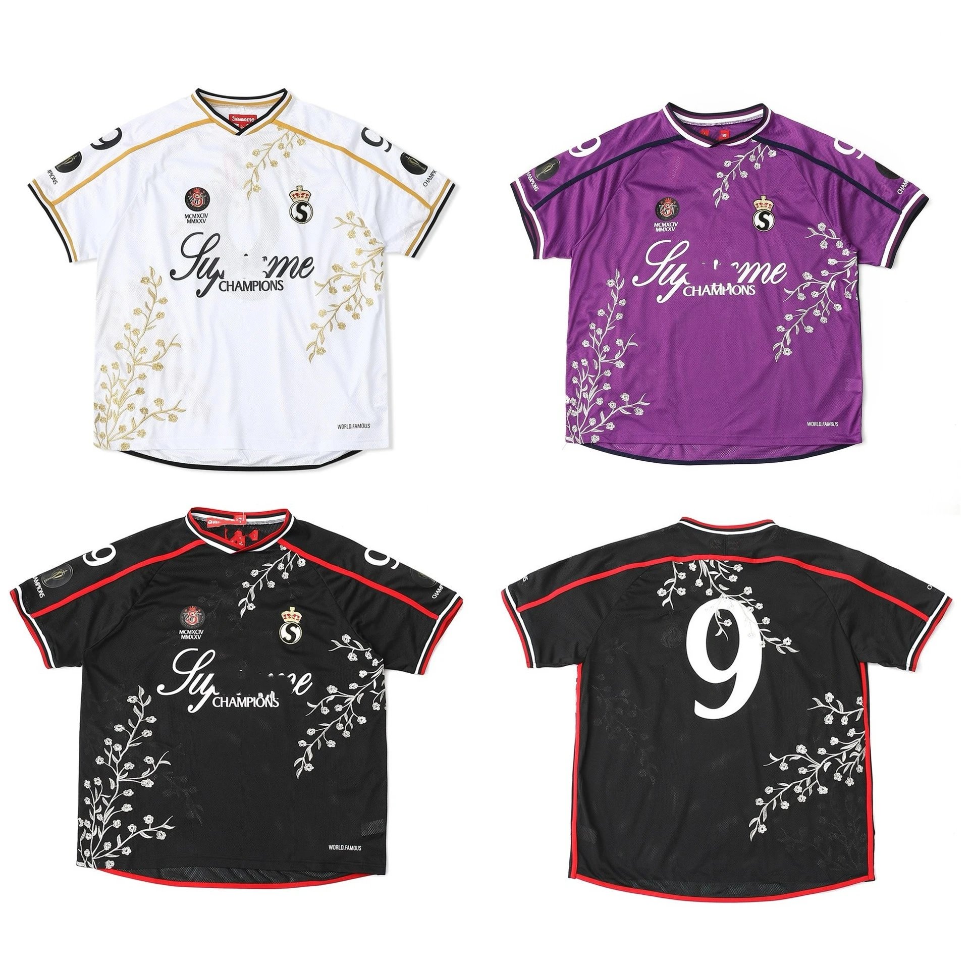 Supreme Floral Embroidered T-Shirt