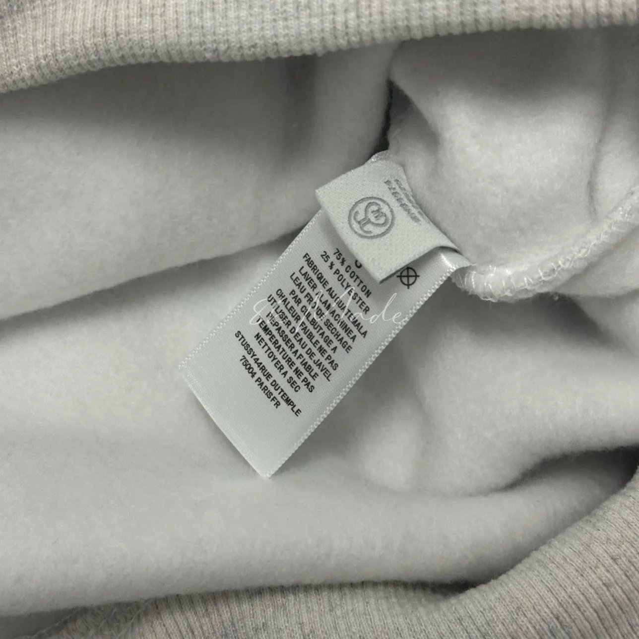 Stüssy Signature Script Hoodie Heather Gray Hoodie - 8