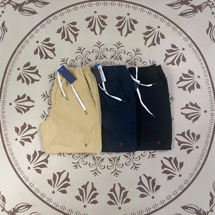 RL pony label pure cotton zipper summer loose wide-leg pants casual breathable elastic waist shorts(pic5) RL pony label pure cotton zipper summer loose wide-leg pants casual breathable elastic waist shorts