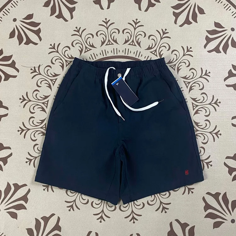 RL pony label pure cotton zipper summer loose wide-leg pants casual breathable elastic waist shorts(pic2) RL pony label pure cotton zipper summer loose wide-leg pants casual breathable elastic waist shorts