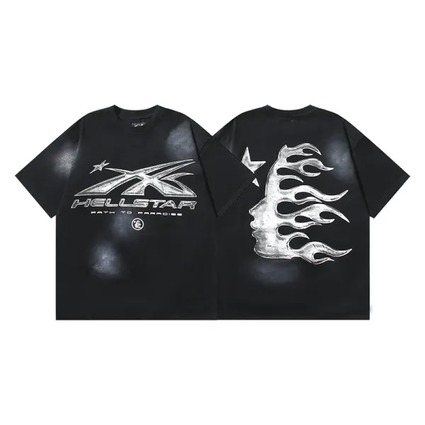 Hellstar Sports Bigger Than Satan Graphic T-Shirt Black - 7