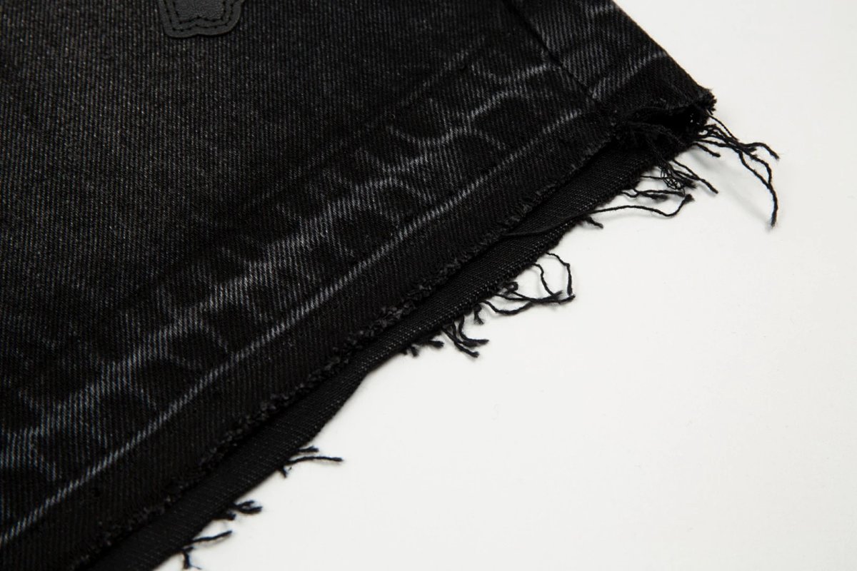 Chrome Hearts Cross-Embroidered Black Denim Shorts product detail 48 in Litbuy spreadsheet finds