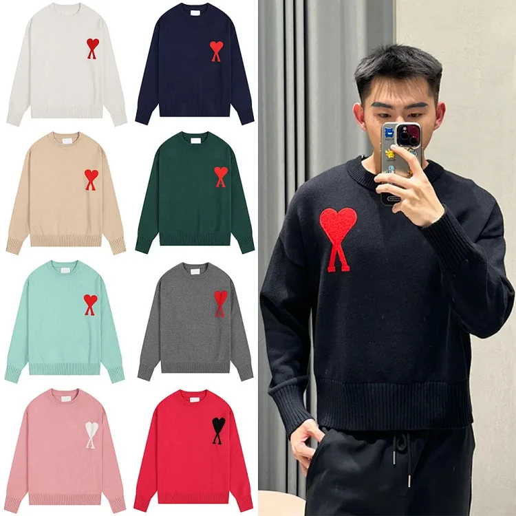 Love sweater for men and women striped youth heart casual pullover sweater(pic1) Love sweater for men and women striped youth heart casual pullover sweater