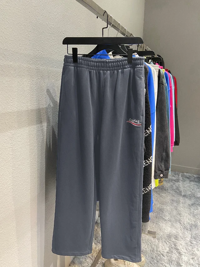 Unbranded Trousers Drawstring wide-leg with embroidered stripe detail product detail image 3