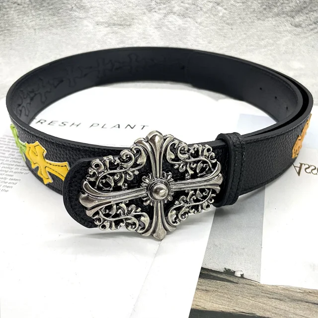 Chrome Hearts Belts Cross Patch Roller Buckle Belt product detail image 15