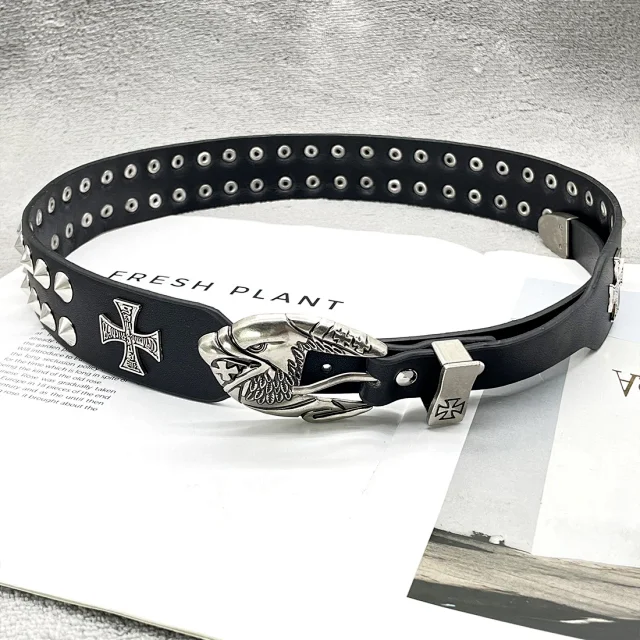 Chrome Hearts Belts Cross Patch Roller Buckle Belt product detail image 41