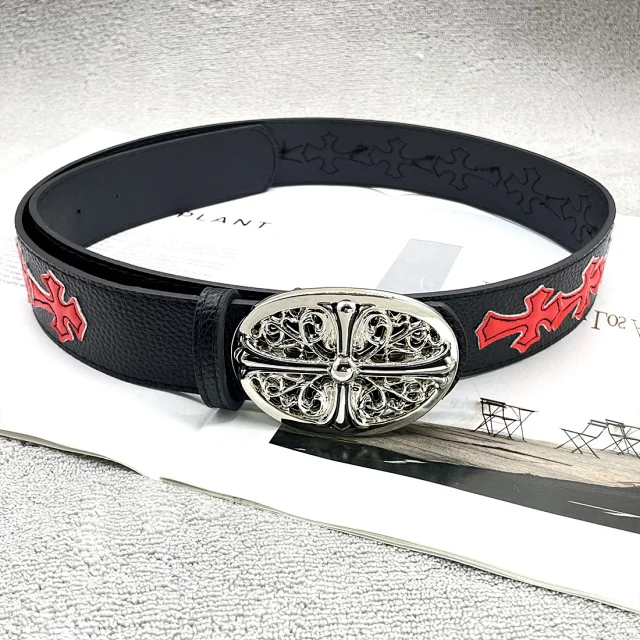 Chrome Hearts Belts Cross Patch Roller Buckle Belt product detail image 19