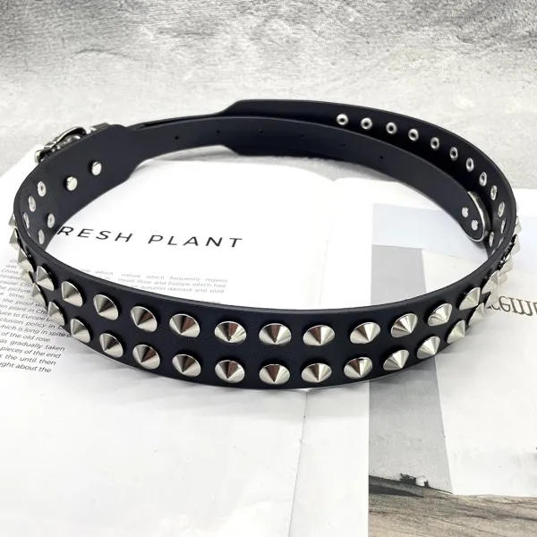 Chrome Hearts Cross Motif White Leather Belt - 40