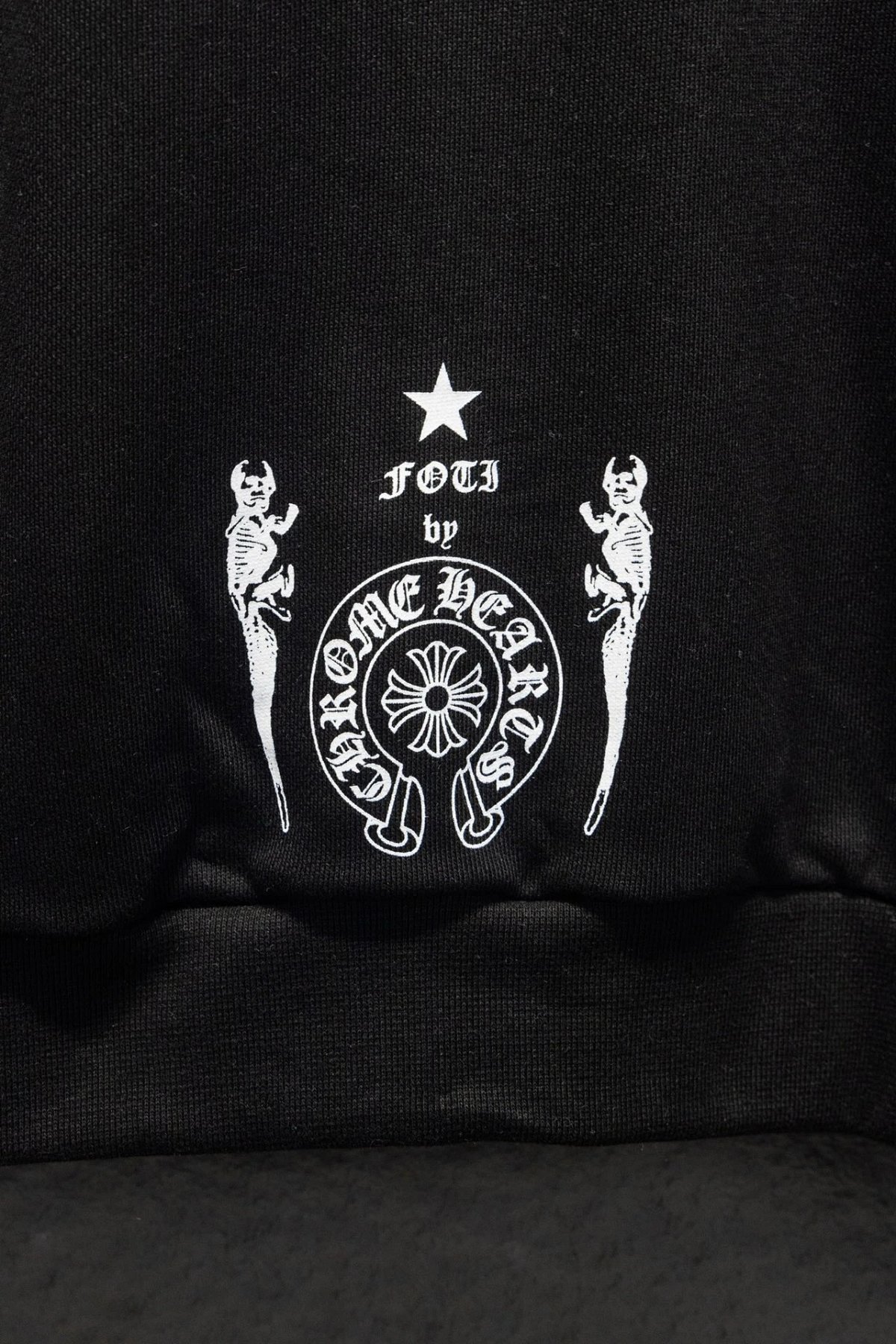 Chrome Hearts Skull Patch Zip-Up Hoodie Black product detail 11 in Litbuy spreadsheet finds