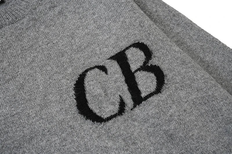 CB Logo Knit Sweater Black - 5