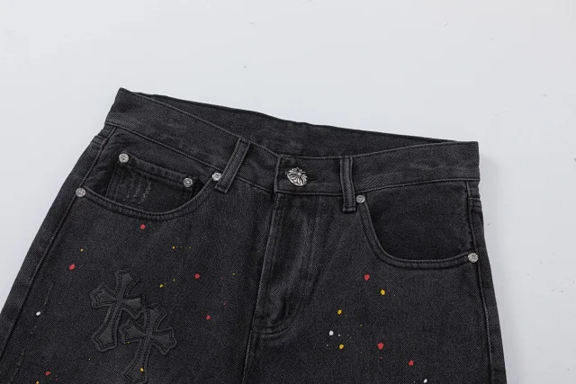 Unbranded Shorts Denim with Cross Appliqué product detail image 4
