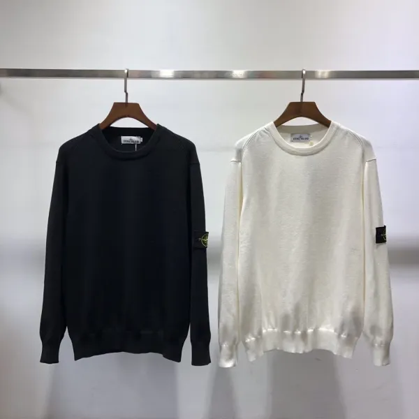 Stone Island Knit Sweater Black - 7