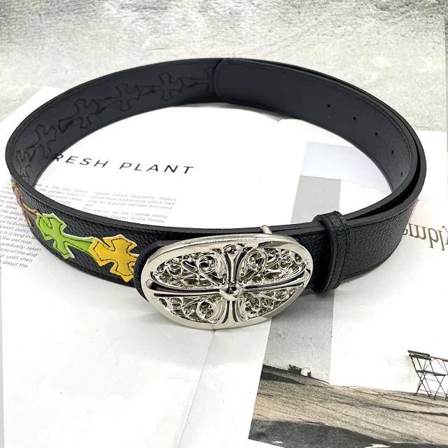 Chrome Hearts Belts Cross Patch Roller Buckle Belt product detail image 16