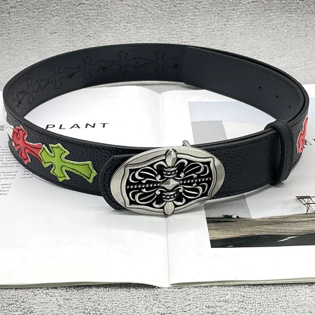 Chrome Hearts Belts Cross Patch Roller Buckle Belt product detail image 24