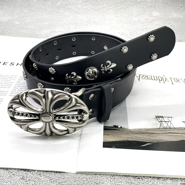 Chrome Hearts Belts Cross Patch Roller Buckle Belt product detail image 38