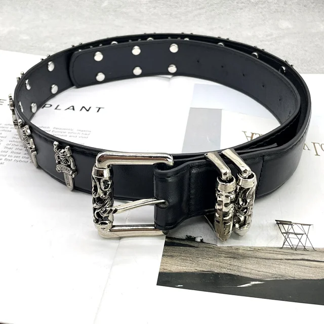 Chrome Hearts Belts Cross Patch Roller Buckle Belt product detail image 37