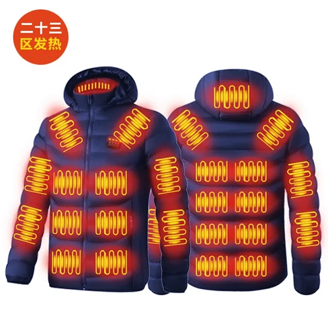 Unbranded Jackets Hooded heated puffer jacket product detail image 2