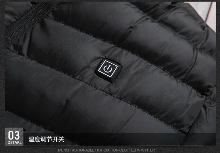 Unbranded Jackets Hooded heated puffer jacket image 7
