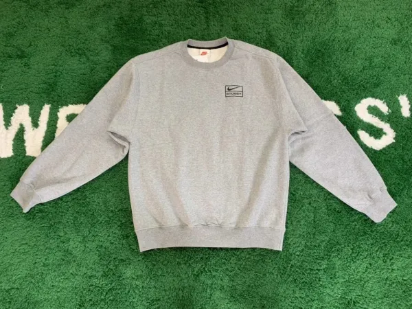 Nike Sportswear Crewneck Sweatshirt Gray Hoodie - 3