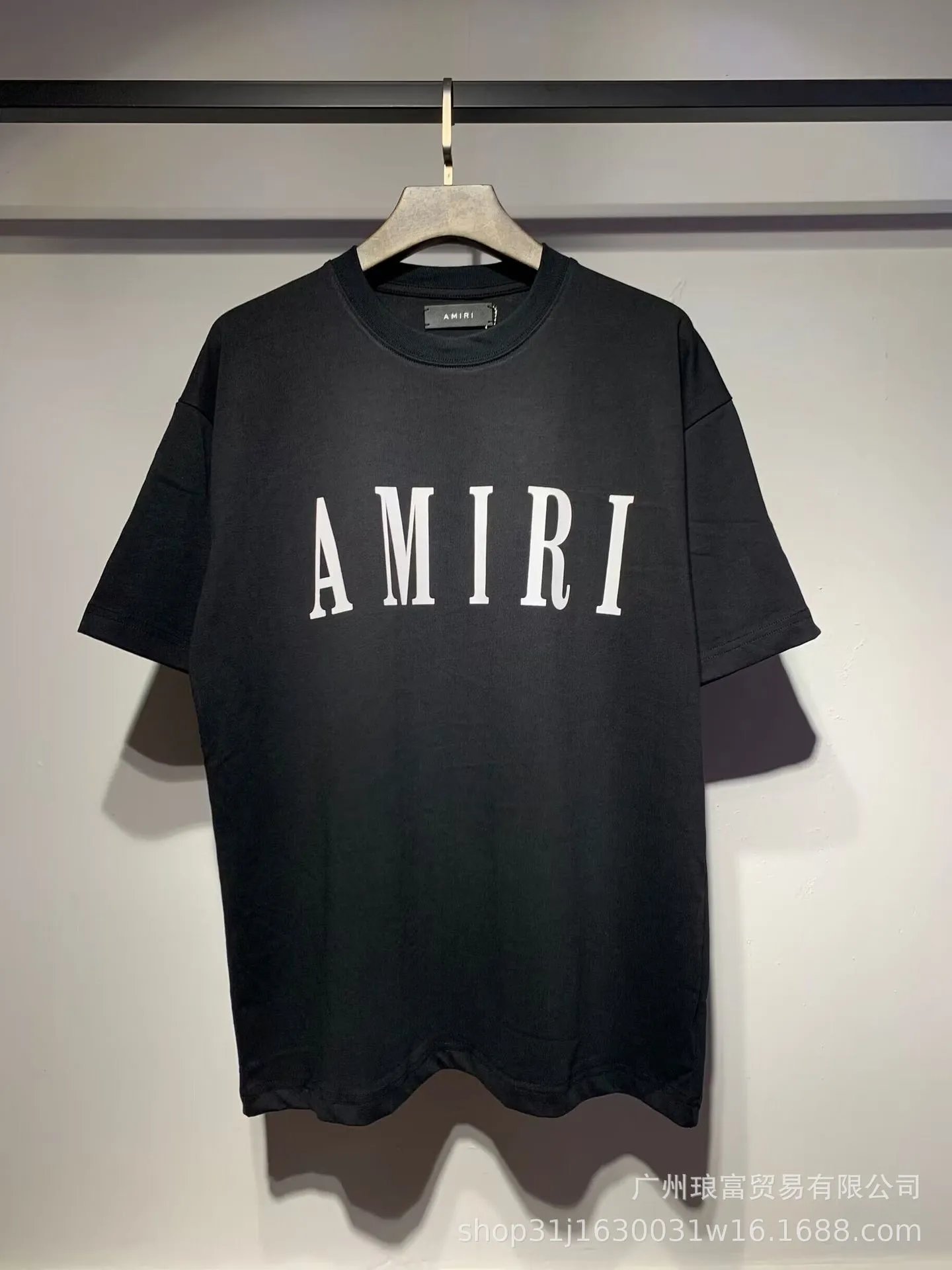 Amiri Core Logo Tee Black White