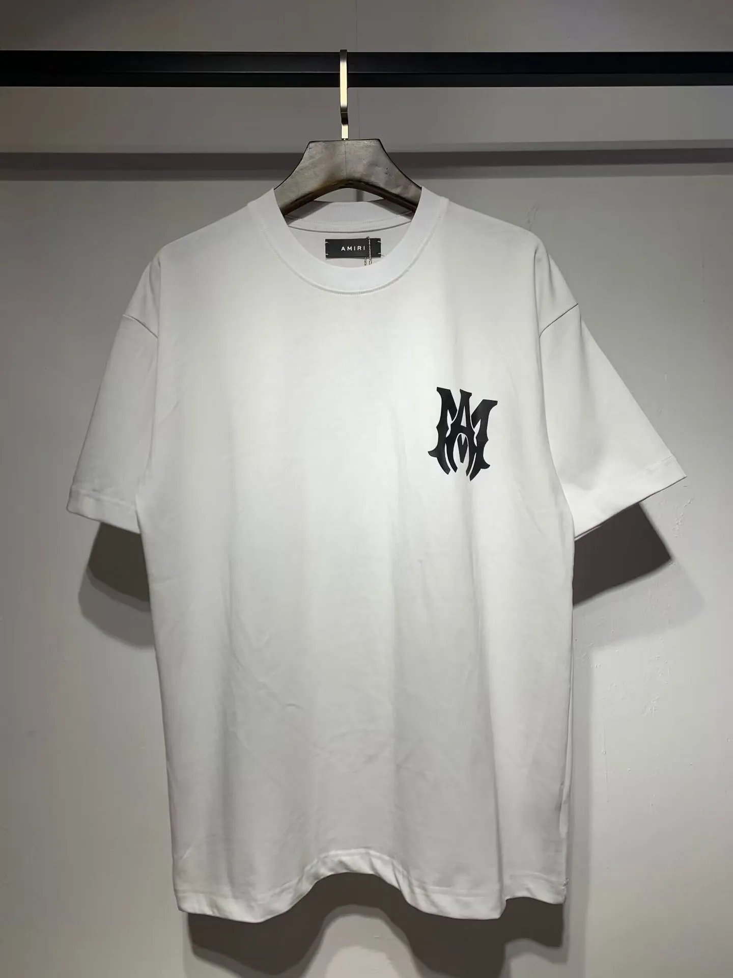 Amiri MA Monogram Tee White Black