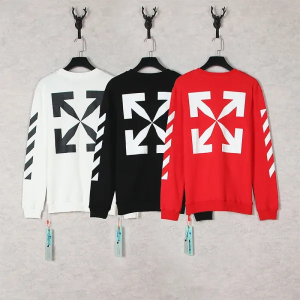 Off-White Diptych Print Black Hoodie with Yellow Industrial Stripes - 3