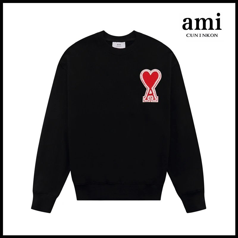 Black and Red [611 Car Badge Crew Neck Model]