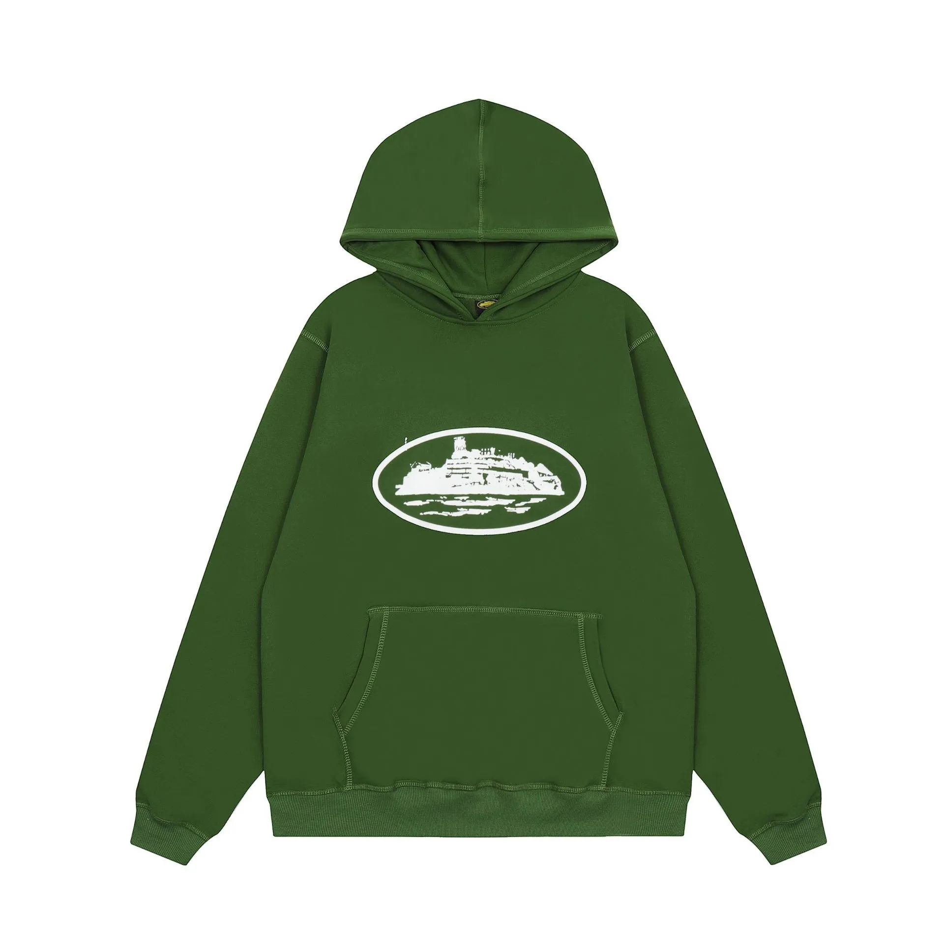 Corteiz Alcatraz Print Hoodie - rep bluzy z kapturem