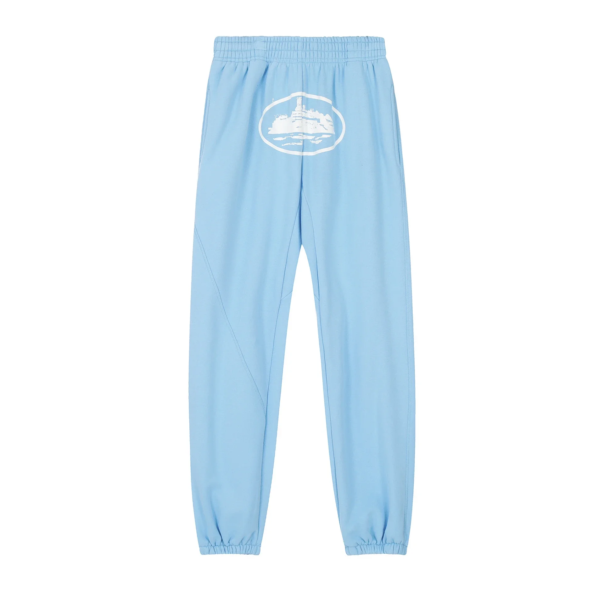 Corteiz Alcatraz Joggers — Tonal Light Blue (Matching Sweatshirt Set) - rep spodnie