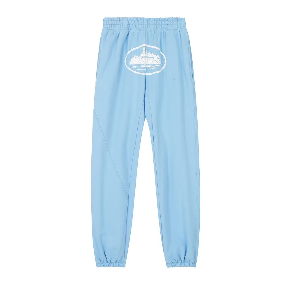 Corteiz Alcatraz Joggers — Tonal Light Blue (Matching Sweatshirt Set)