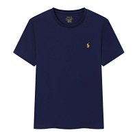 Royal blue with a yellow label