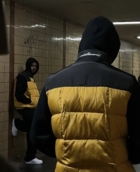C2H4 Los Angeles Puffer Vest Yellow/Black - 6
