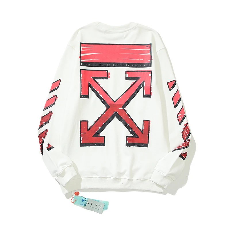 Off-White Sketched Arrow Crewneck Sweatshirt White