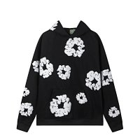 Black sweatshirt with white print (fleece-lined)