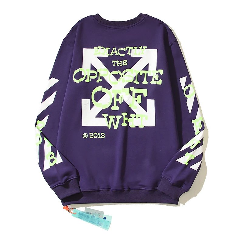Off-White Exactly The Opposite Arrow Crewneck Sweatshirt Purple