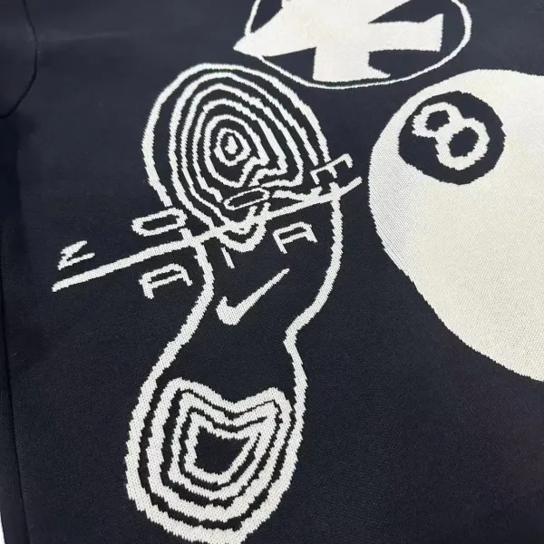 Off-White x Nike Swoosh Graphic Knit Sweater Beige - 10