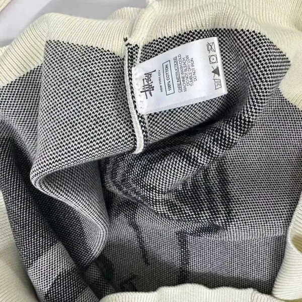 Off-White x Nike Swoosh Graphic Knit Sweater Beige - 13