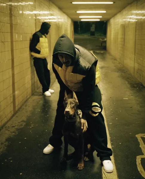 C2H4 Los Angeles Puffer Vest Yellow/Black - 7