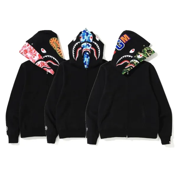 A Bathing Ape ABC Camo Full-Zip Hoodie Beige Multicolor - 5