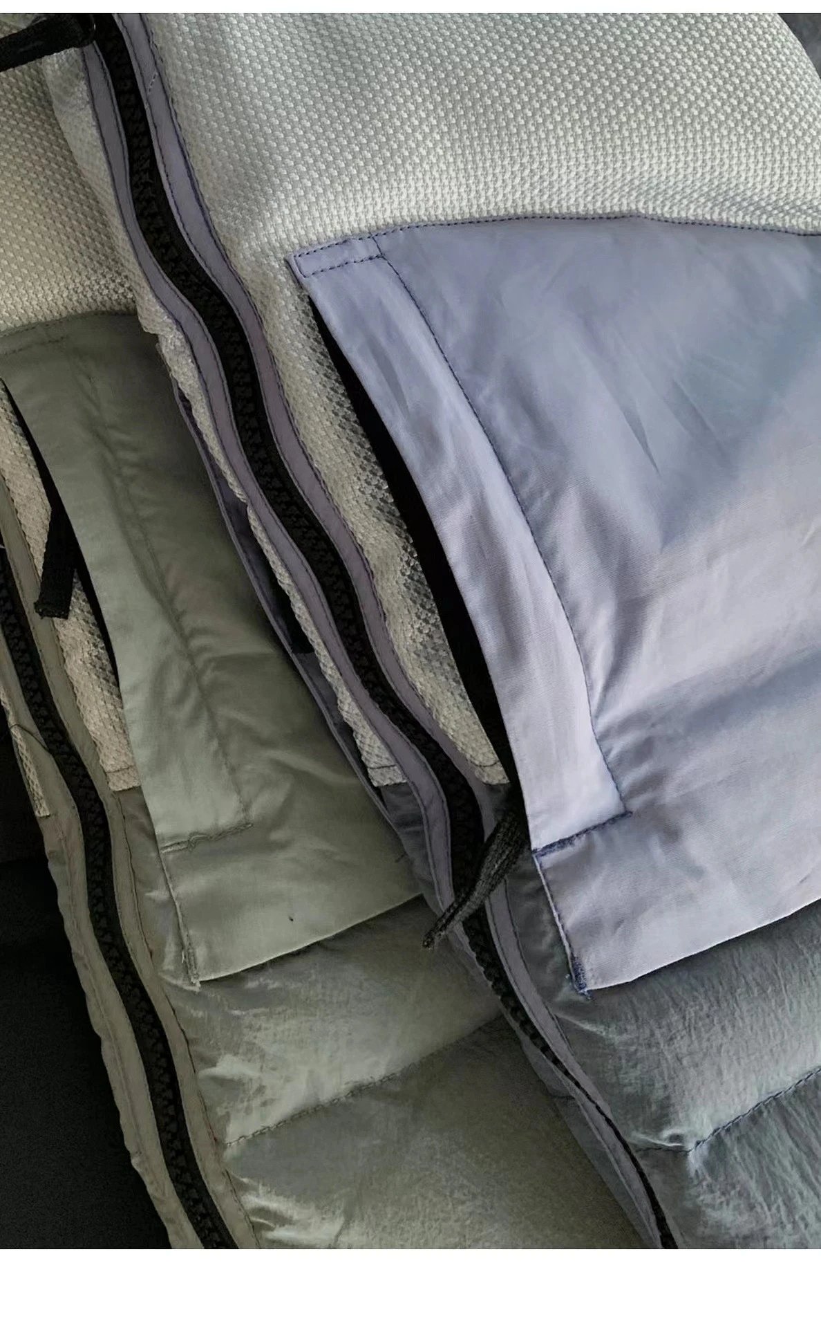 Stone Island Mesh Panel Puffer Jacket Green Down Jacket product detail 10 in Litbuy spreadsheet finds
